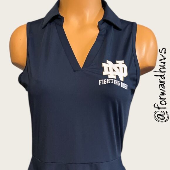 Navy All-Court Tennis Dress – UNBRANDED - ND Fighting Irish Logo - Size Medium - Picture 3 of 10